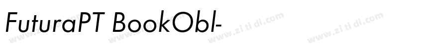 FuturaPT BookObl字体转换